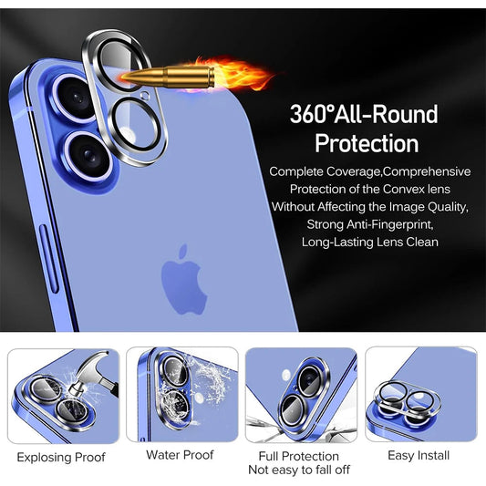 4PCS Camera Lens Screen Protector for iPhone 16 Plus and 16 pro. - Maison Novaire #