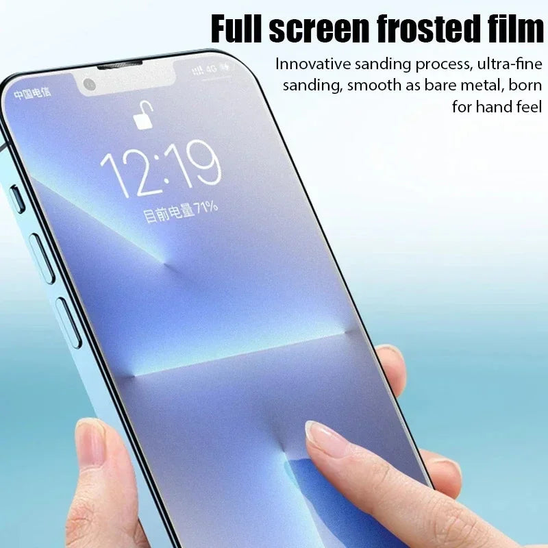 4Pcs Matte Tempered Glass For iPhone - Maison Novaire