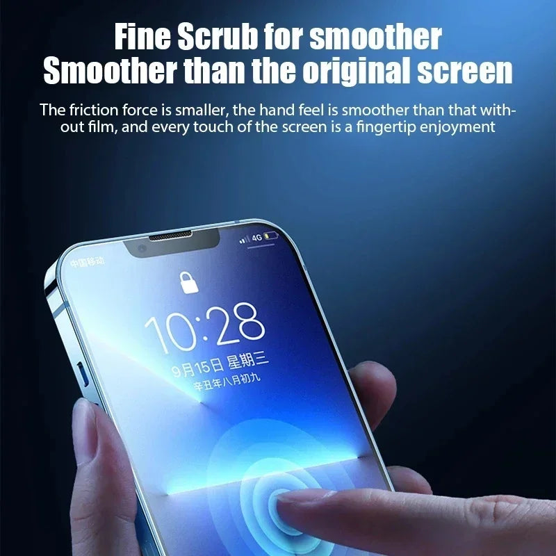 4Pcs Matte Tempered Glass For iPhone - Maison Novaire