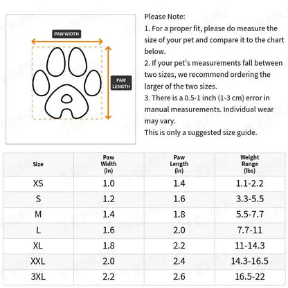4pcs Water-Resistant Dog Shoes. - Maison Novaire #