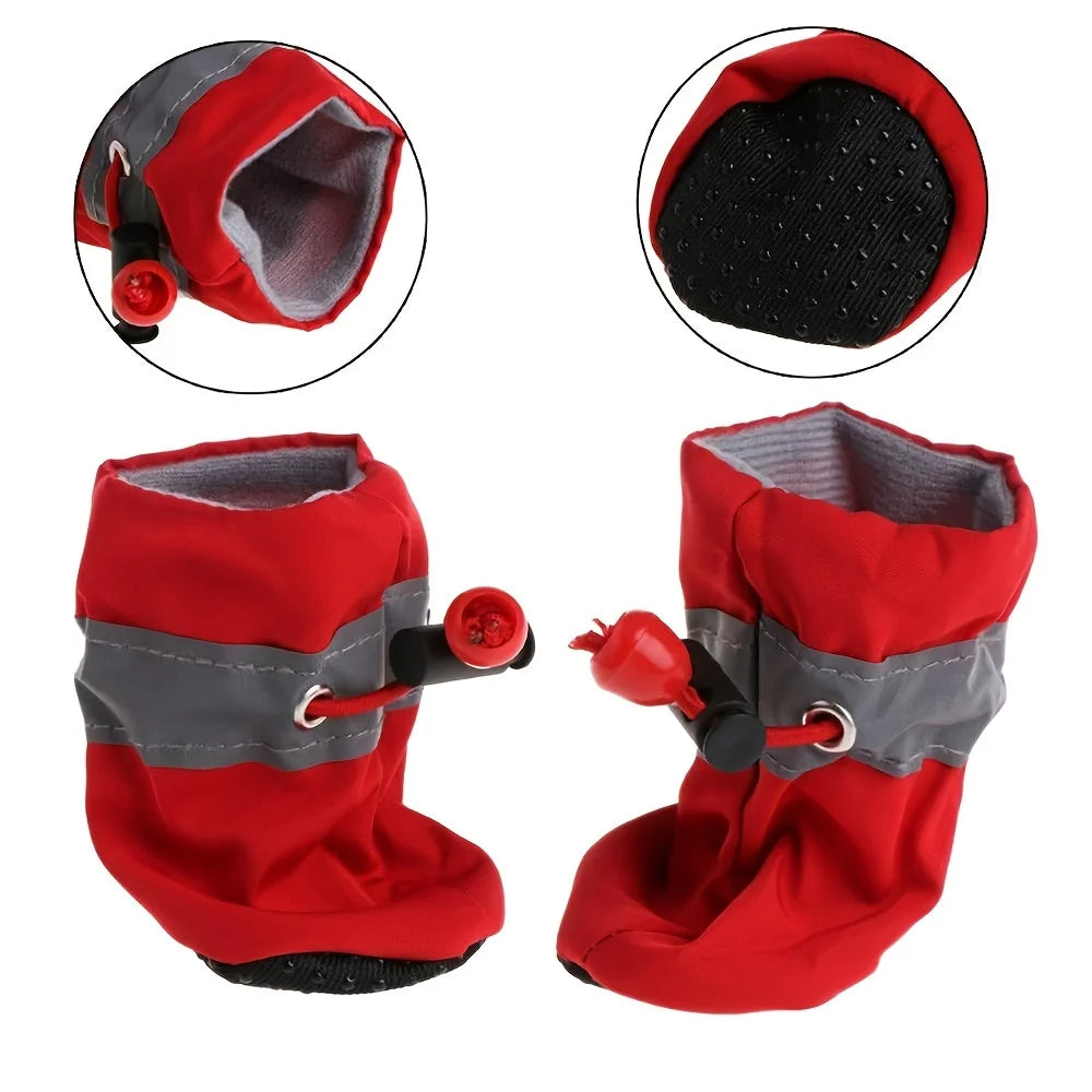 4pcs Water-Resistant Dog Shoes. - Maison Novaire #