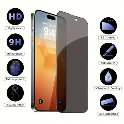 5Pcs Full Cover Antispy Screen Protector. - Maison Novaire #