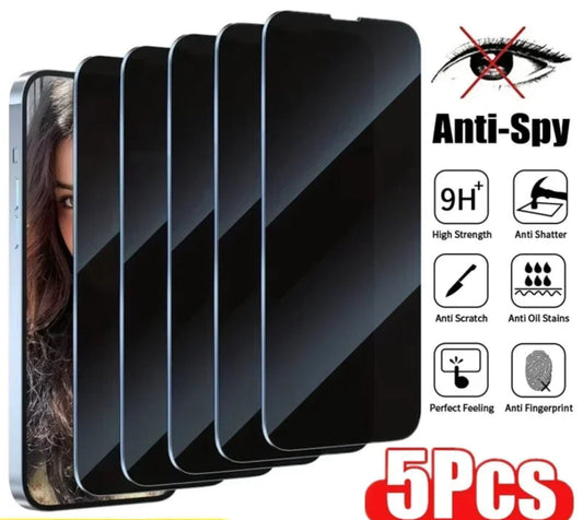 5Pcs Full Cover Antispy Screen Protector. - Maison Novaire #
