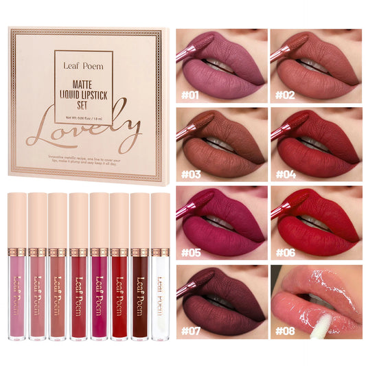 8-Piece Matte Liquid Lipstick Set - Maison Novaire #