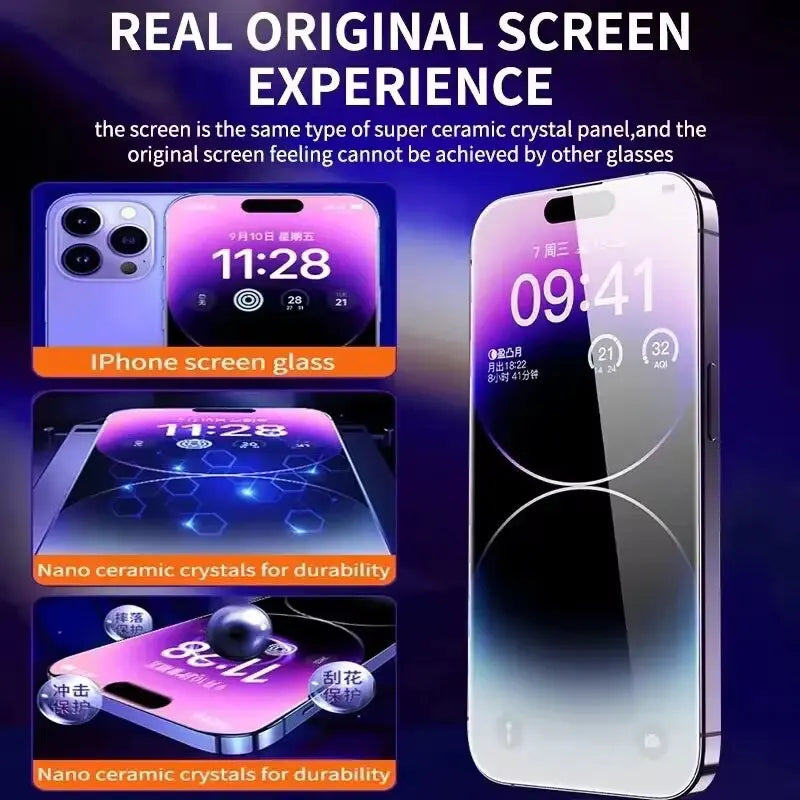 8K HD Tempered Glass Screen Protector For IPhone. - Maison Novaire #