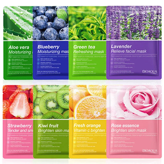8pcs Natural Plant Beauty Skincare Facial Masks. Maison Novaire