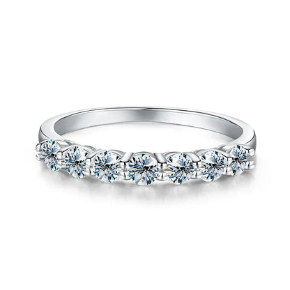 925 Silver Moissanite Eternity Ring | Luxury Engagement & Wedding Band - BLAKESTORE-NG