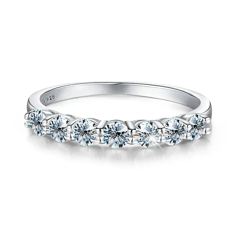 925 Silver Moissanite Eternity Ring | Luxury Engagement & Wedding Band - Maison Novaire #