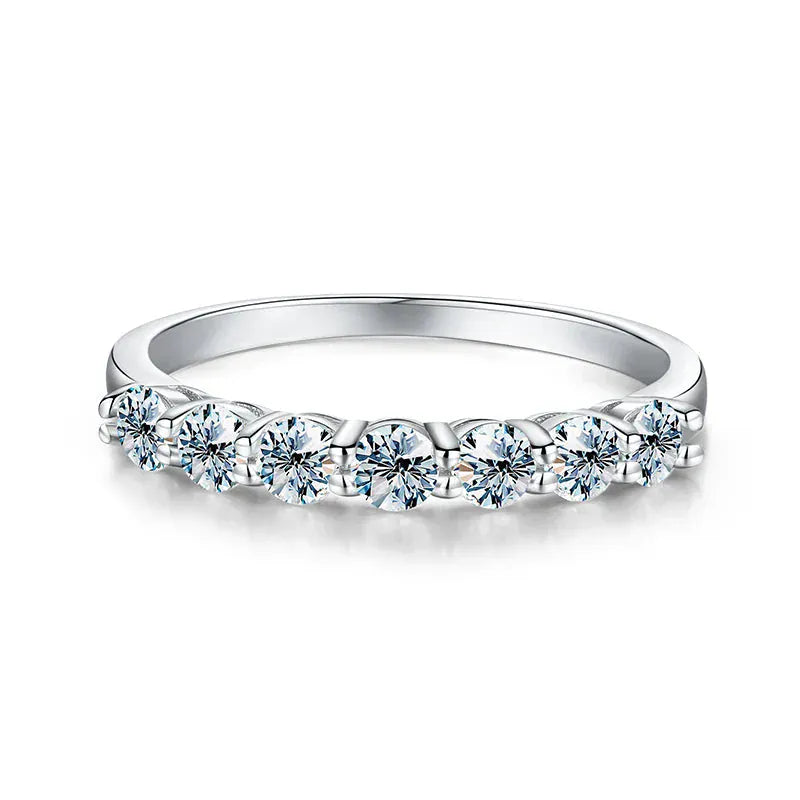925 Silver Moissanite Eternity Ring | Luxury Engagement & Wedding Band - Maison Novaire #