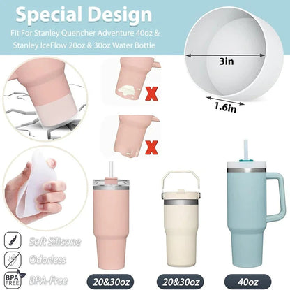 9pcs Silicone Spill Proof Stopper Set for Stanley Cup. - Maison Novaire #