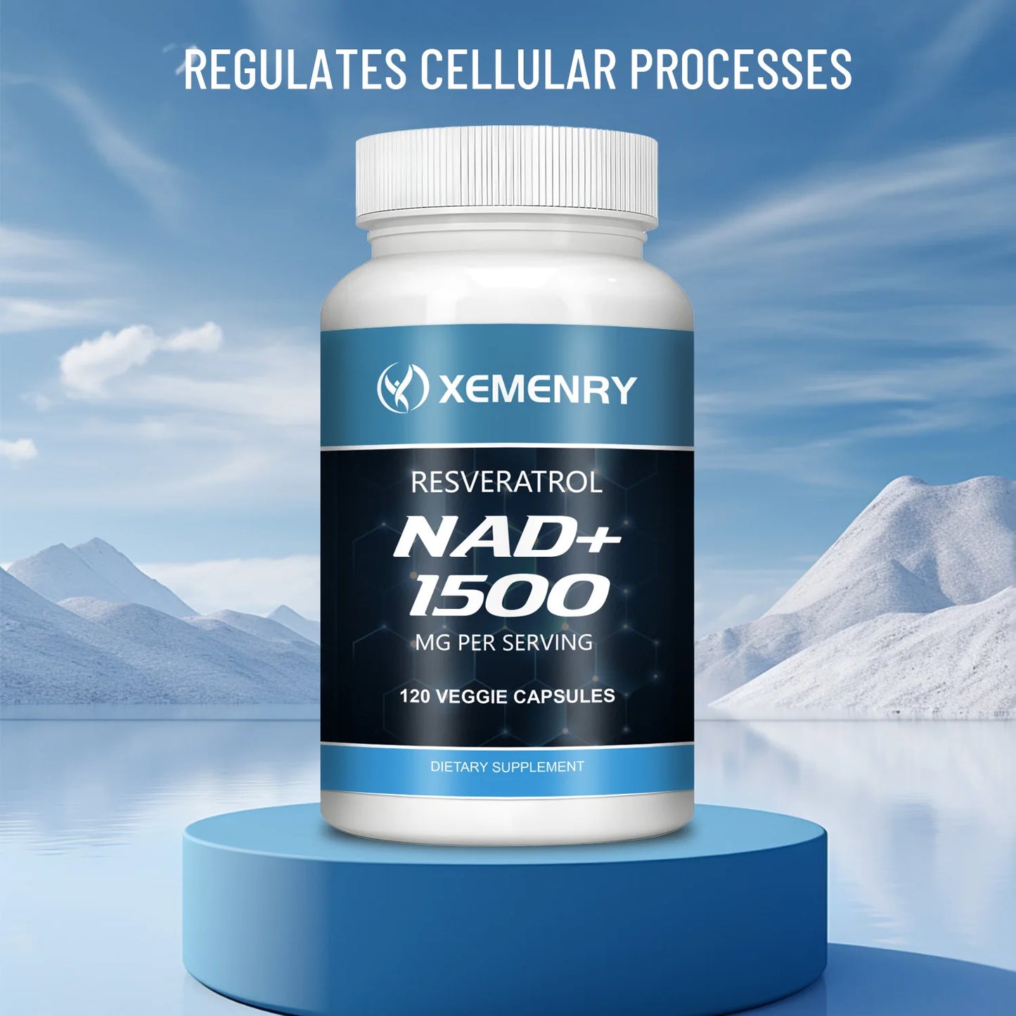 NAD+Supplements - with Resveratrol - Natural Energy Supplement.