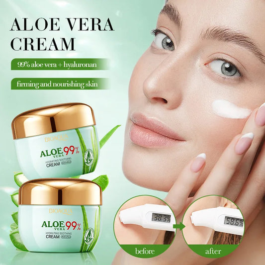 Aloe Vera Face Cream for Dry Skin.