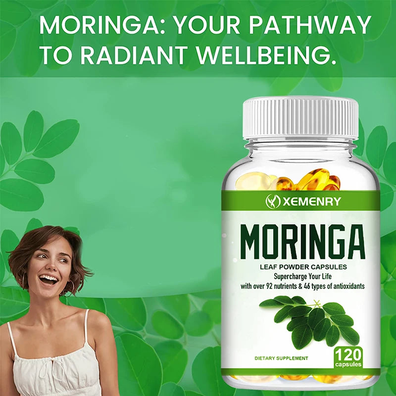 Moringa Supplement - Support Immune System, Energy, Metabolism, Antioxidant