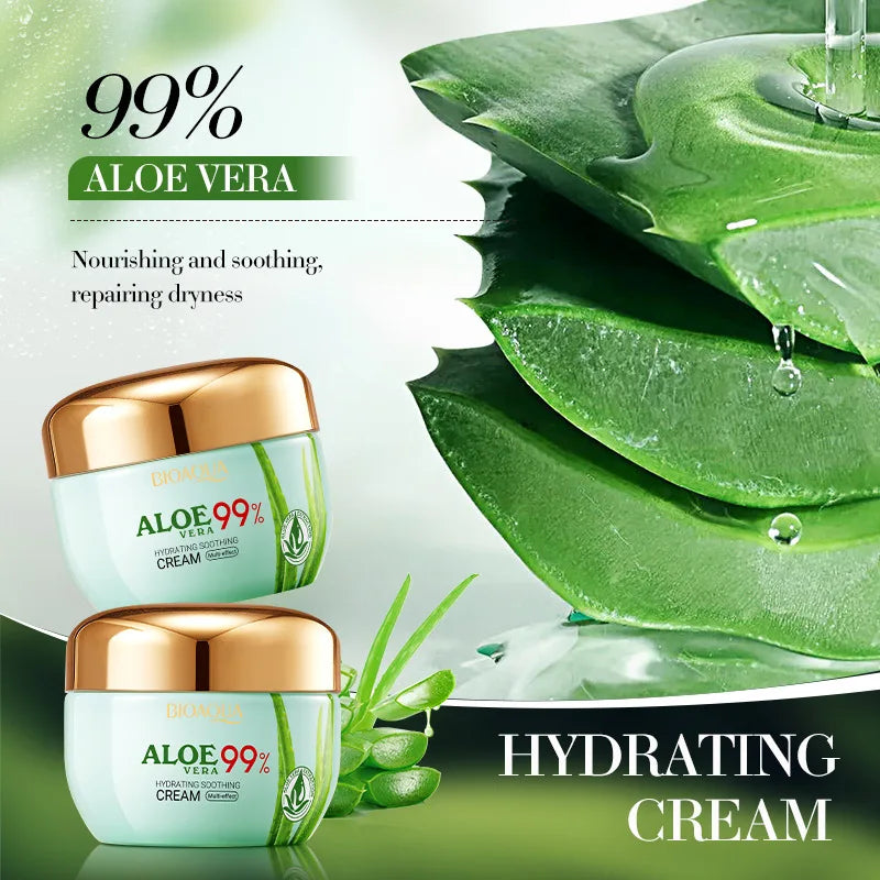 Aloe Vera Face Cream for Dry Skin.