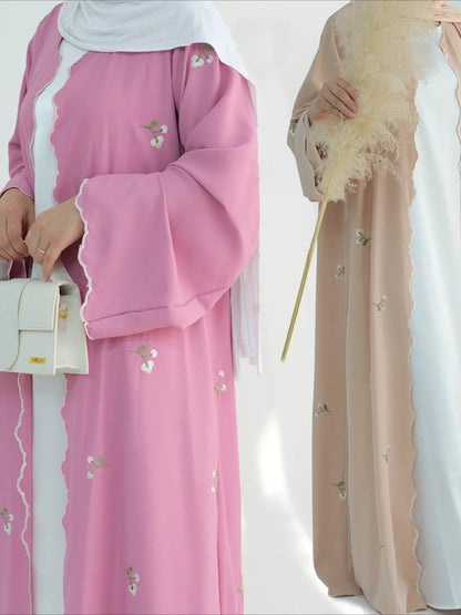 Abaya Embroidery Cardigan. - Maison Novaire #