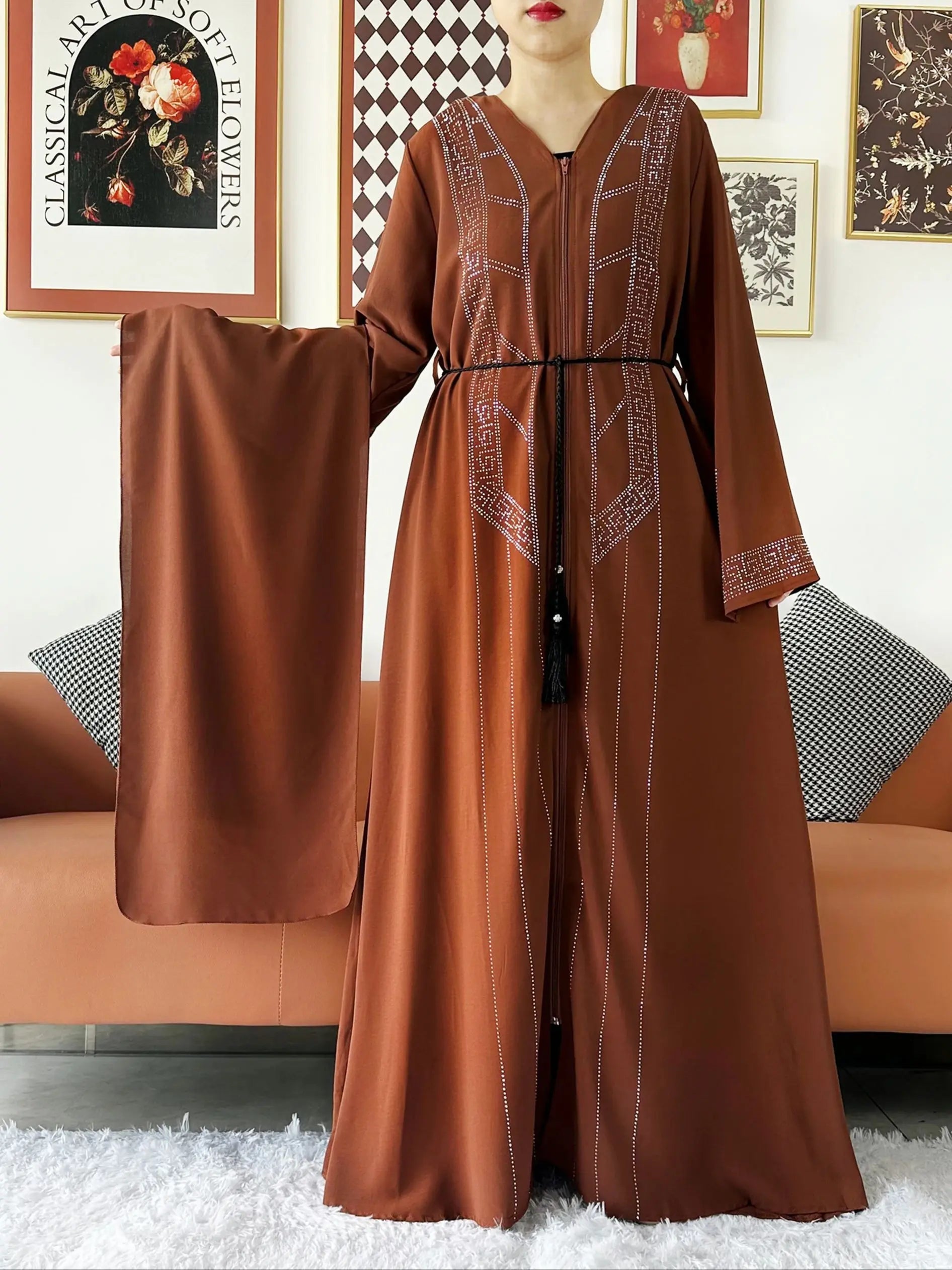 Abaya Muslim Women Dress. - Maison Novaire #