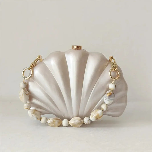 Acrylic Shell Ladies Clutch Purse. - Maison Novaire