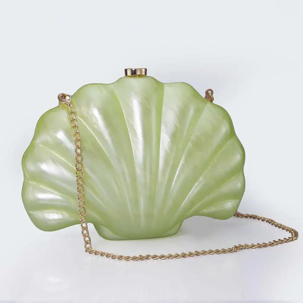 Acrylic Shell Ladies Clutch Purse. - Maison Novaire