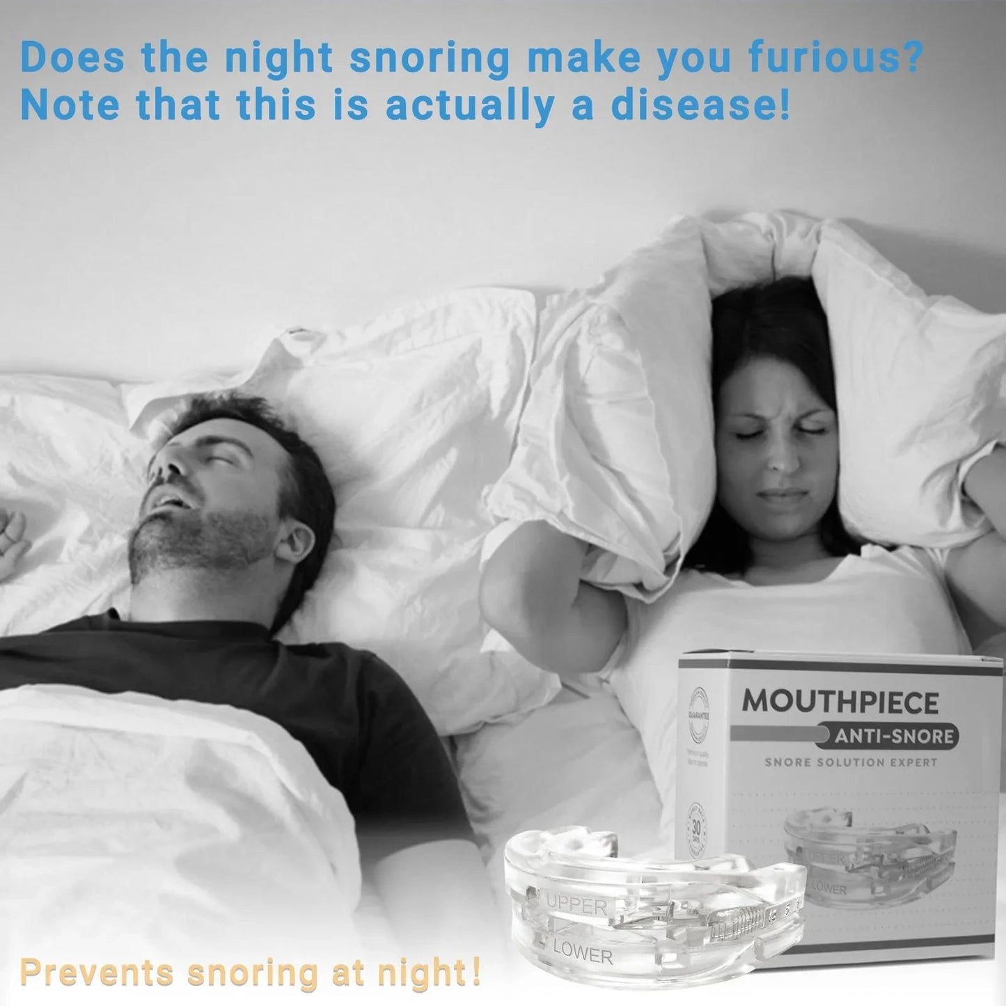 Adjustable Anti Snoring Mouth Guard. - Maison Novaire #