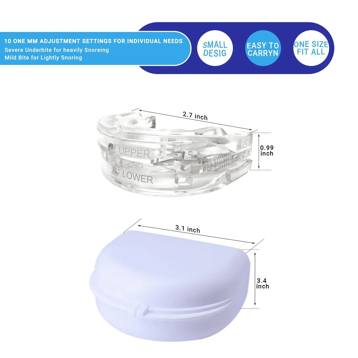 Adjustable Anti Snoring Mouth Guard. - Maison Novaire #
