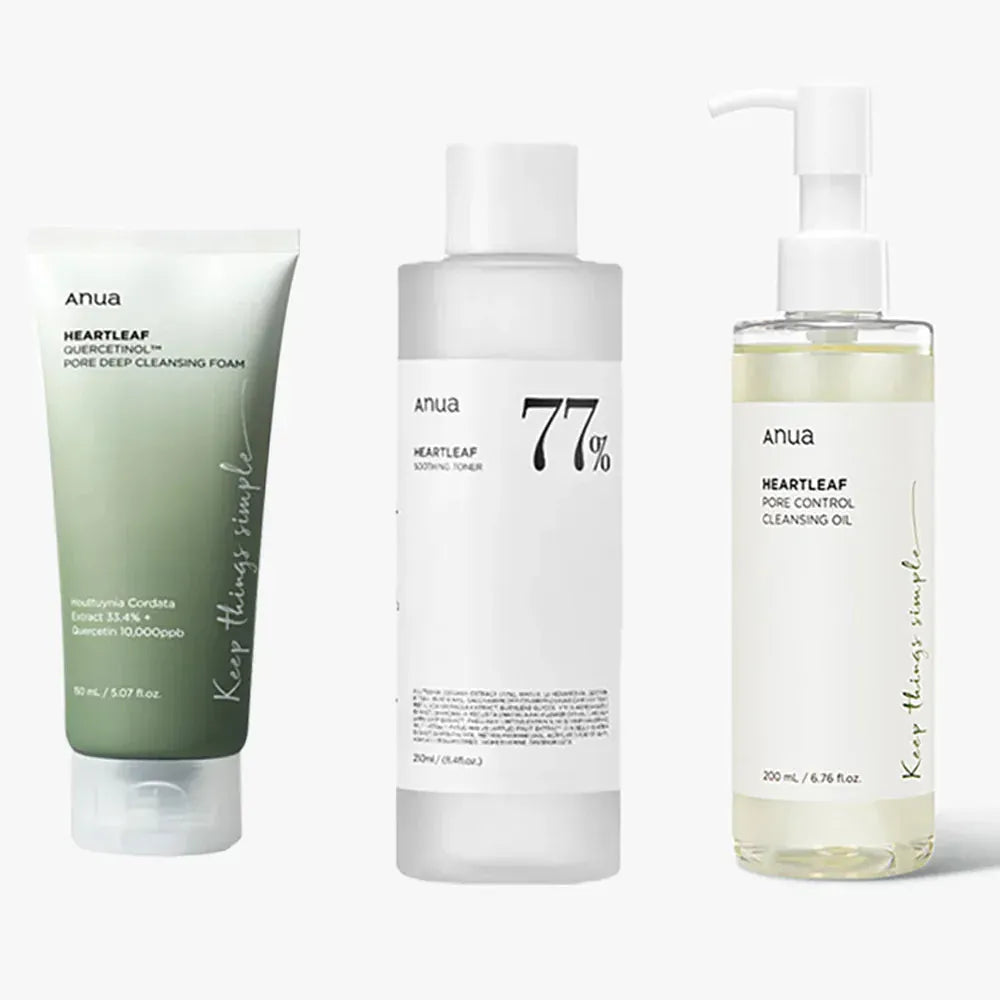 Anua Heartleaf 77 Toner & Cleansing Oil – Pore Care & Deep Hydration - Maison Novaire #