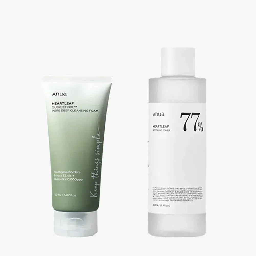 Anua Heartleaf 77 Toner & Cleansing Oil – Pore Care & Deep Hydration - Maison Novaire #