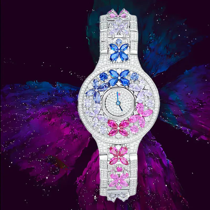 BELLUX Butterfly Diamond Women’s Watch | 925 Silver Luxury Gift - BLAKESTORE-NG