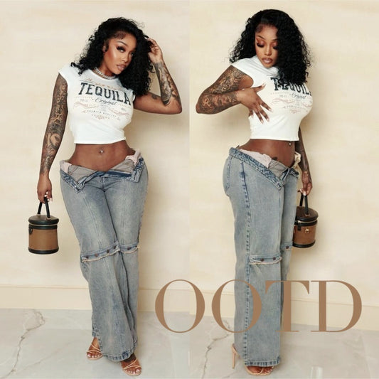 Baggy Streetwear Denim Jeans – Relaxed Fit Trend - Maison Novaire