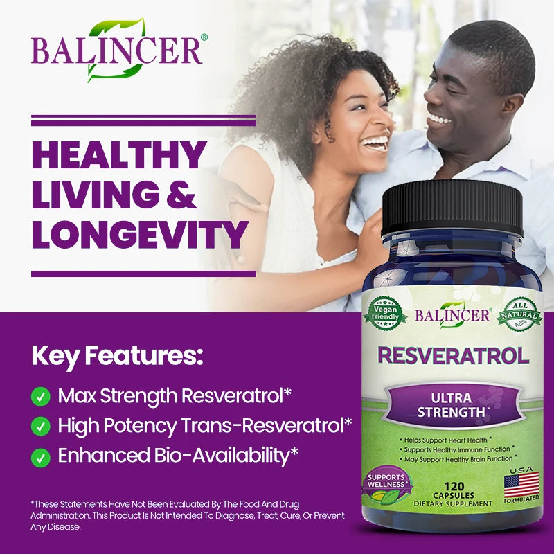 Balincer Resveratrol Cardiovascular Health Support Capsule. - Maison Novaire #