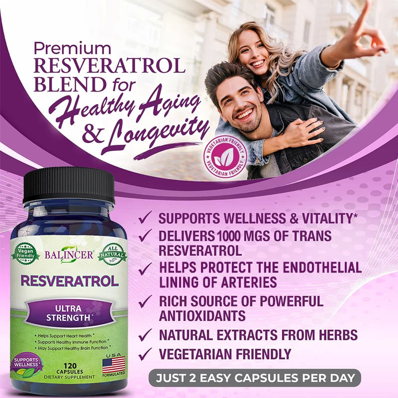 Balincer Resveratrol Cardiovascular Health Support Capsule. - Maison Novaire #