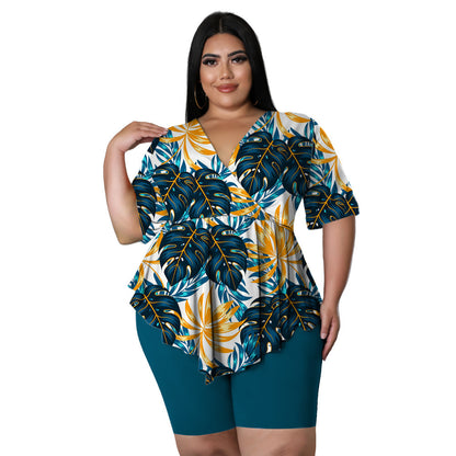 Bohemia Printed Sexy Outfit Plus Size - Maison Novaire #