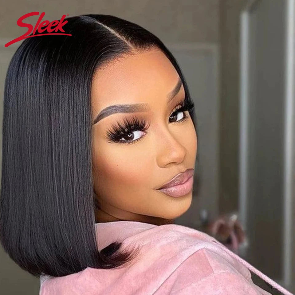 Brazilian Straight Lace Bob Wigs - Maison Novaire #