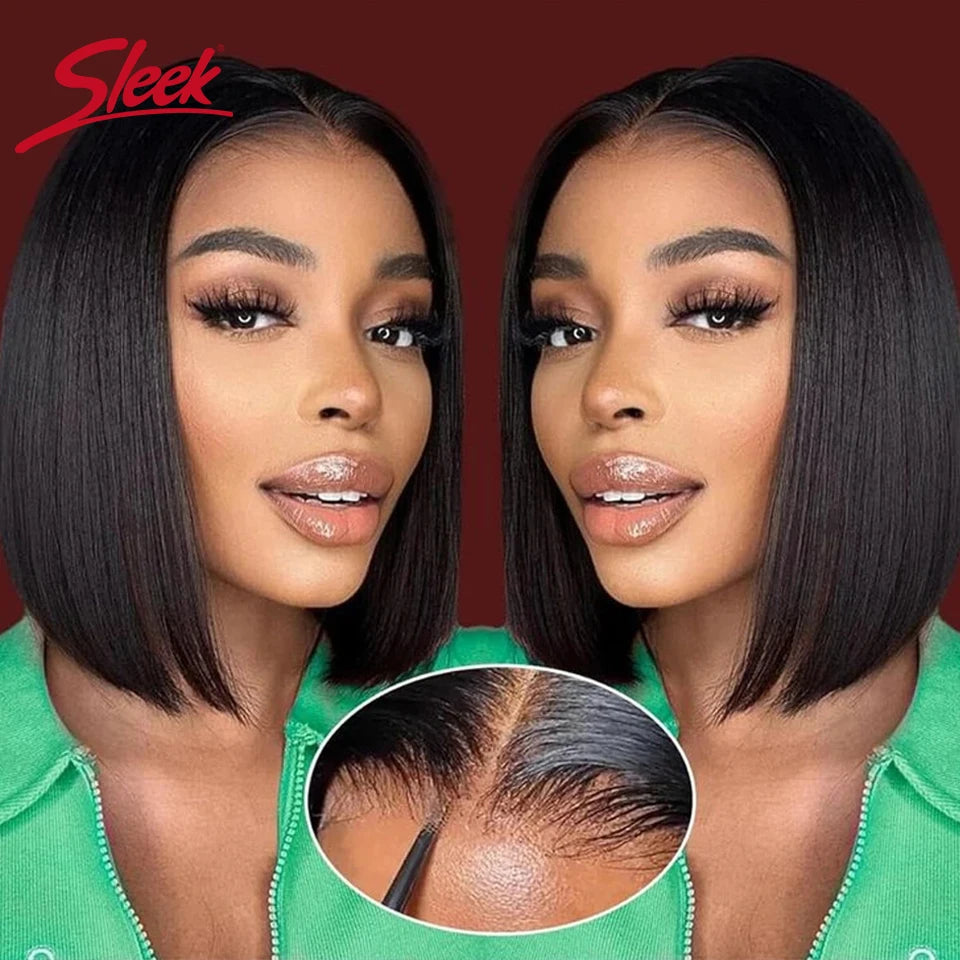 Brazilian Straight Lace Bob Wigs - Maison Novaire #