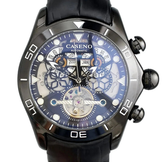 CASENO Large dial Mechanical watch -58284G - BLAKESTORE-NG