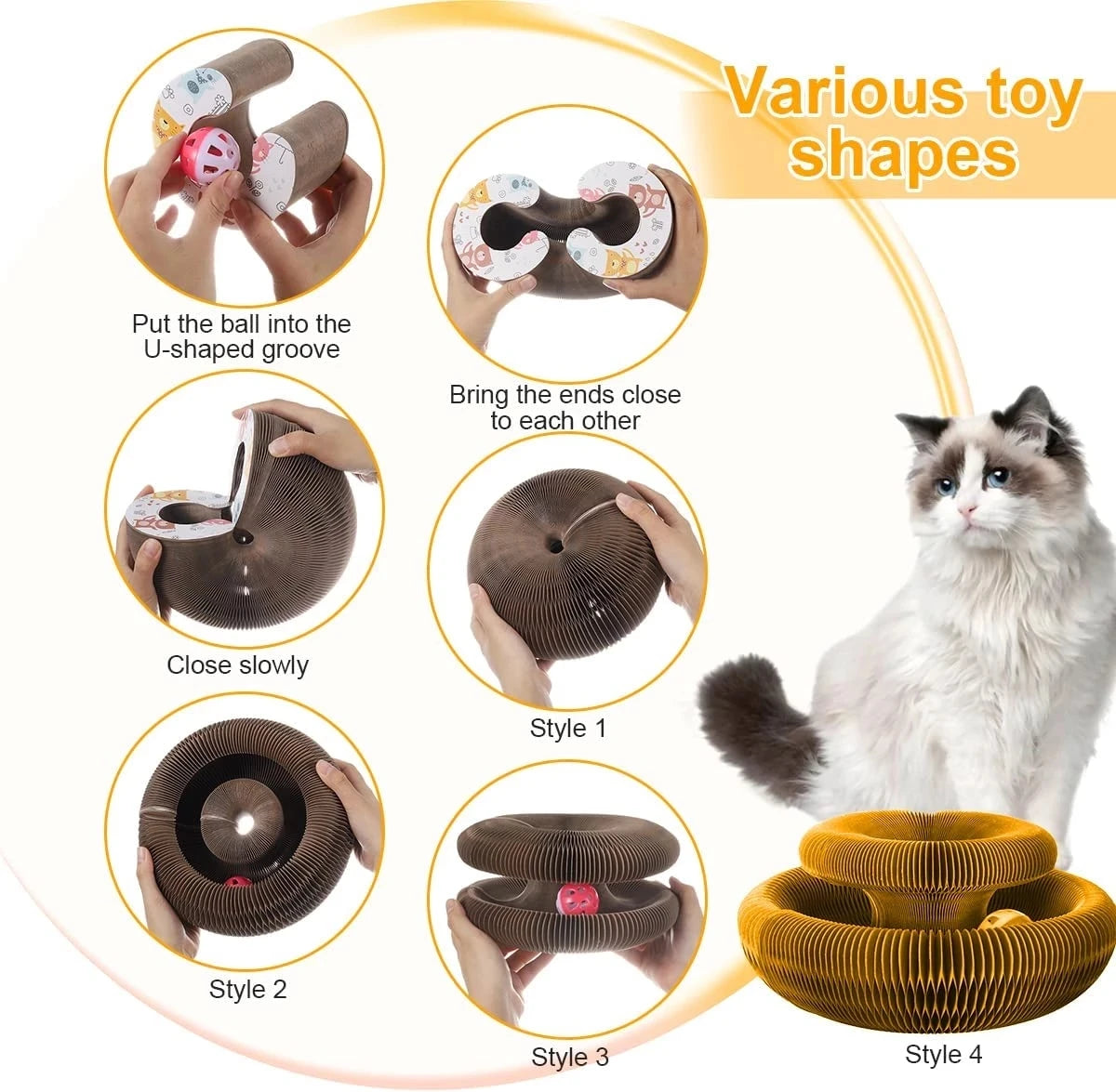 Cat Toy Scratcher. - Maison Novaire #