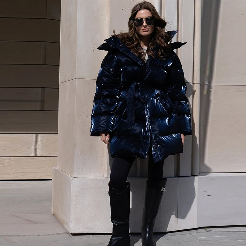 Chic Autumn & Winter Cotton Padded Hoodie Jacket for Women - Maison Novaire #