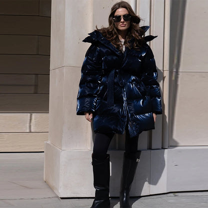 Chic Autumn & Winter Cotton Padded Hoodie Jacket for Women - Maison Novaire #