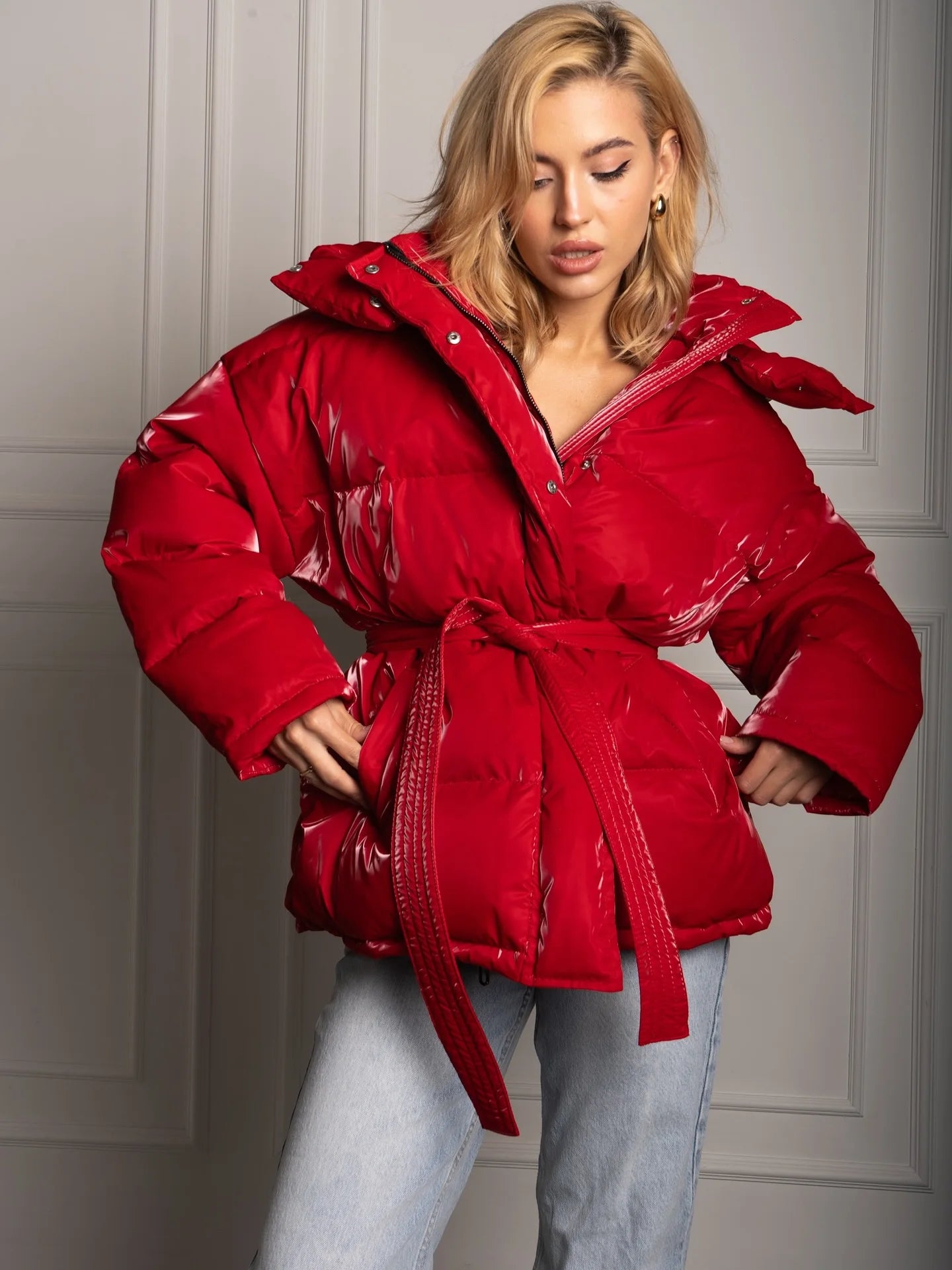 Chic Autumn & Winter Cotton Padded Hoodie Jacket for Women - Maison Novaire #