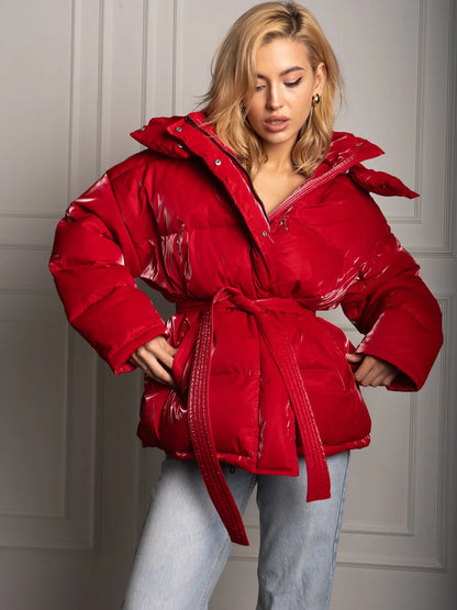 Chic Autumn & Winter Cotton Padded Hoodie Jacket for Women - Maison Novaire #