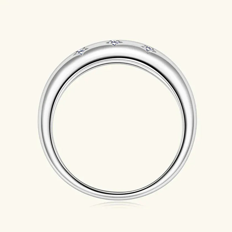 Chunky Dome 1.5mm Moissanite Ring. - BLAKESTORE-NG