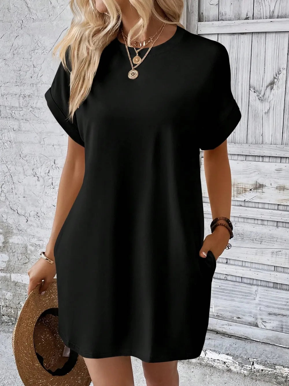 Classic Fit Sheerless Stretch Top - Versatile Polyester Blend - Maison Novaire #