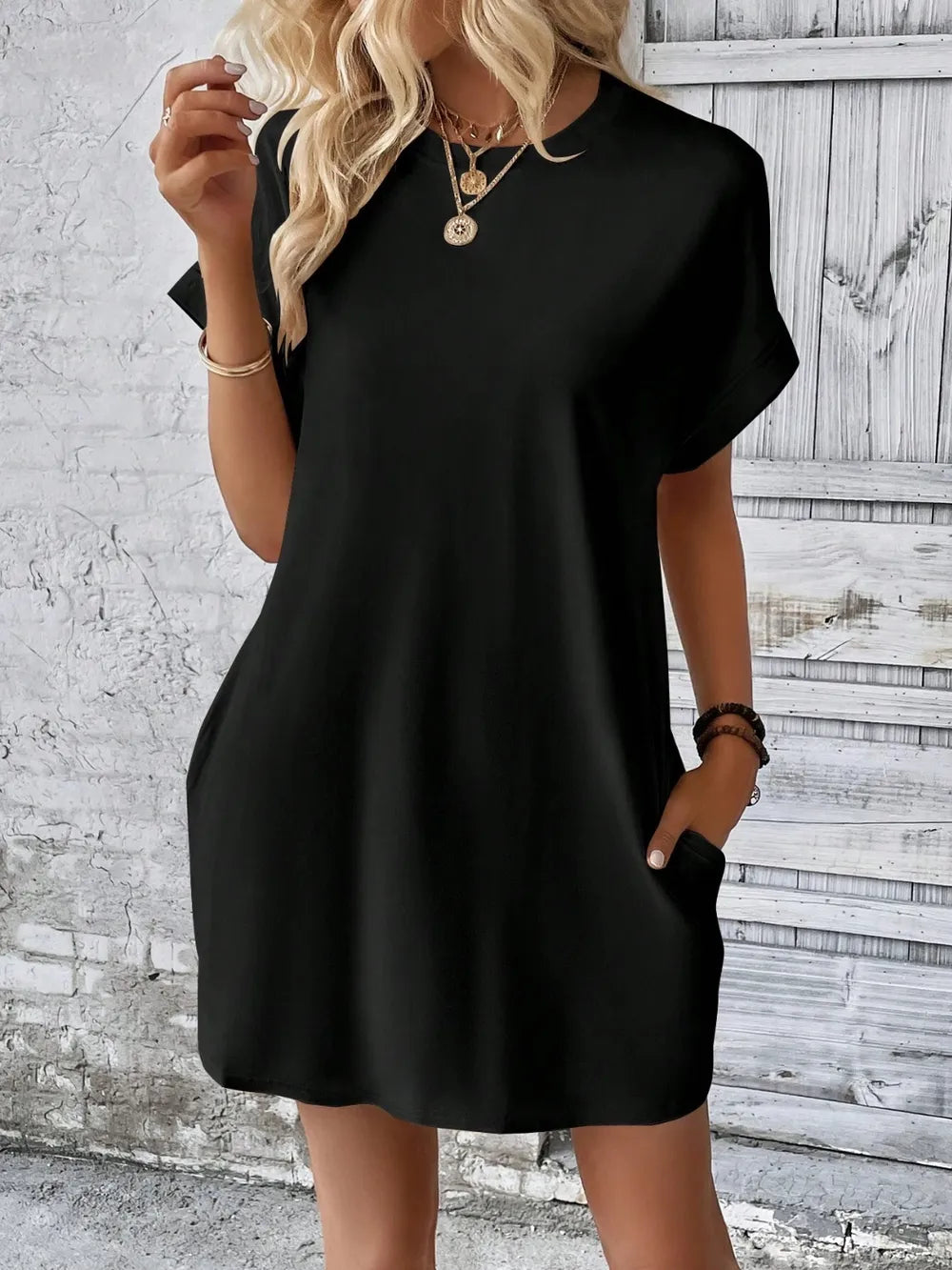 Classic Fit Sheerless Stretch Top - Versatile Polyester Blend - Maison Novaire #