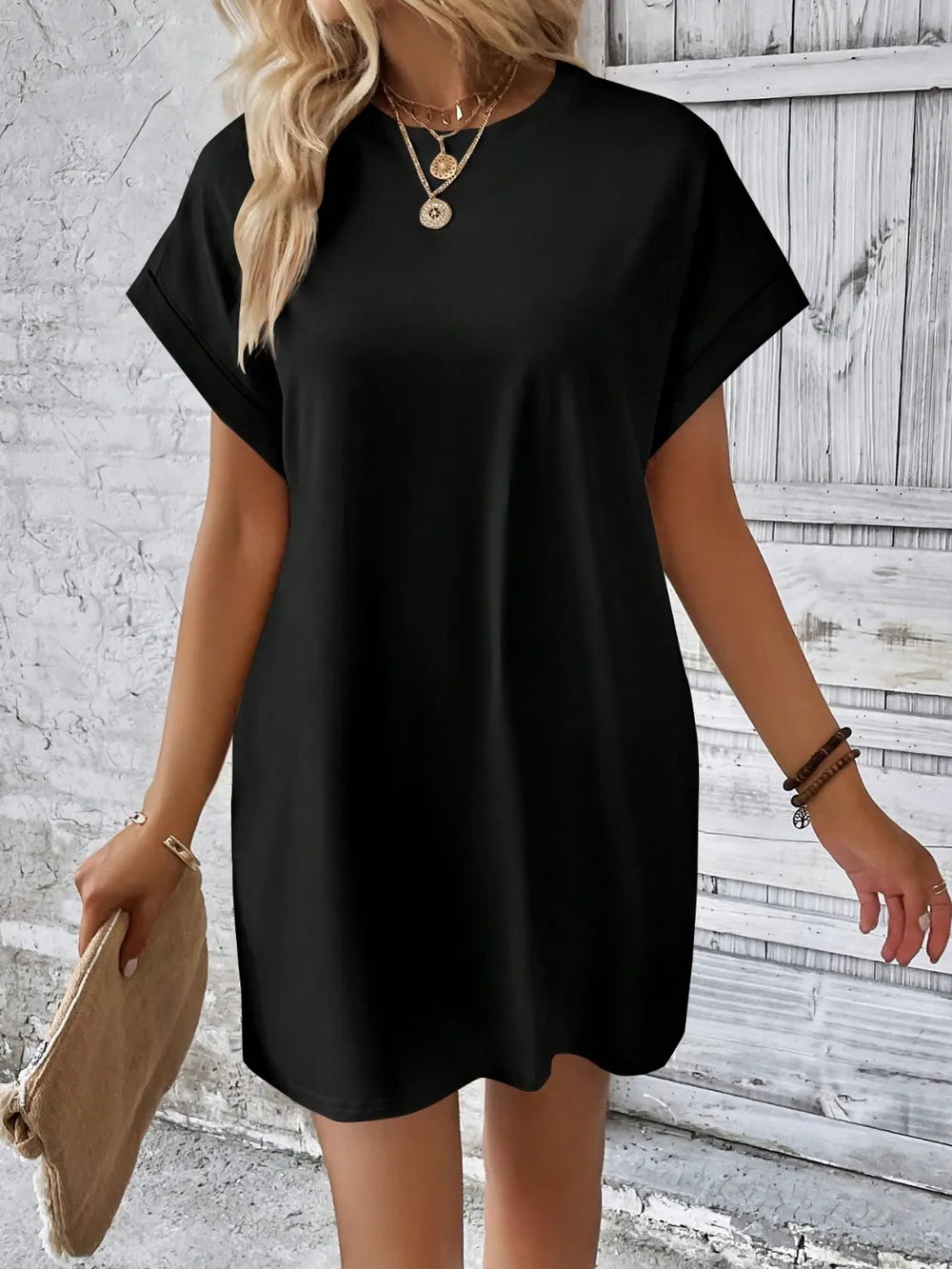 Classic Fit Sheerless Stretch Top - Versatile Polyester Blend - Maison Novaire #