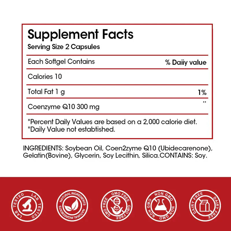 CoQ10 300mg Super 3x Absorption Antioxidant. - BLAKESTORE-NG