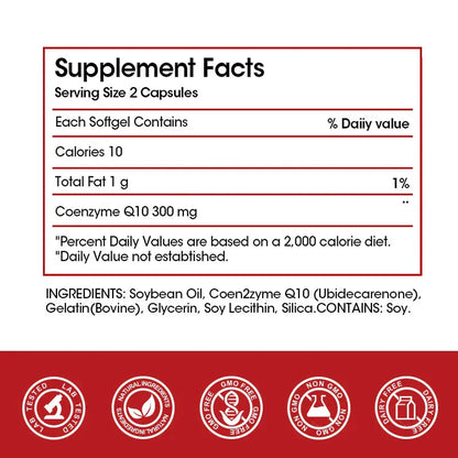 CoQ10 300mg Super 3x Absorption Antioxidant. - BLAKESTORE-NG
