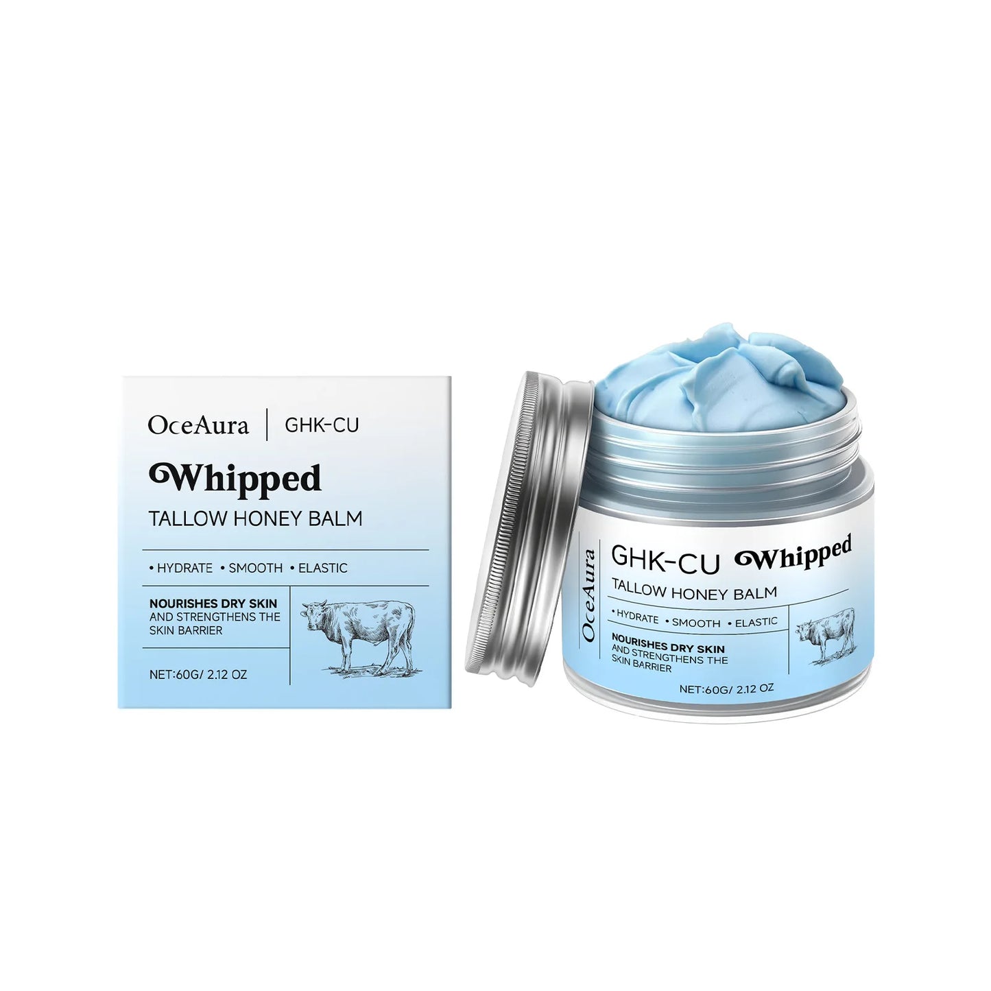 Copper Peptides GHK-Cu Beef Tallow | Manuka Honey Blue Balm Moisturizer - Maison Novaire #