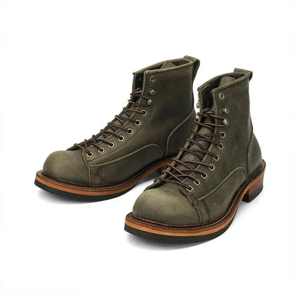 Cowhide Hiking Trekking Boots - Maison Novaire #
