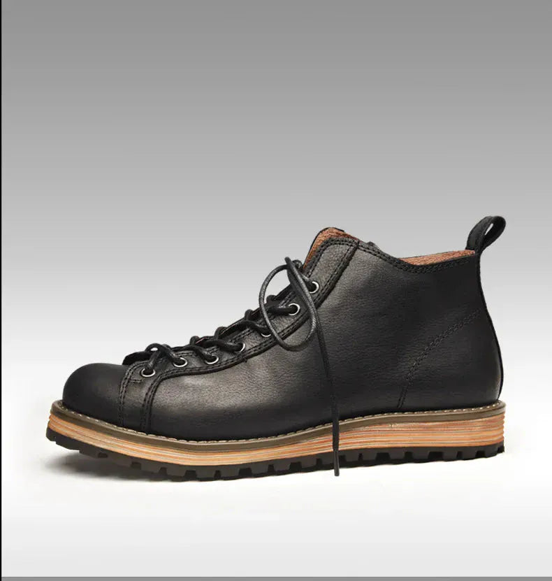Cowhide Hiking Trekking Boots - Maison Novaire #