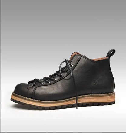 Cowhide Hiking Trekking Boots - Maison Novaire #