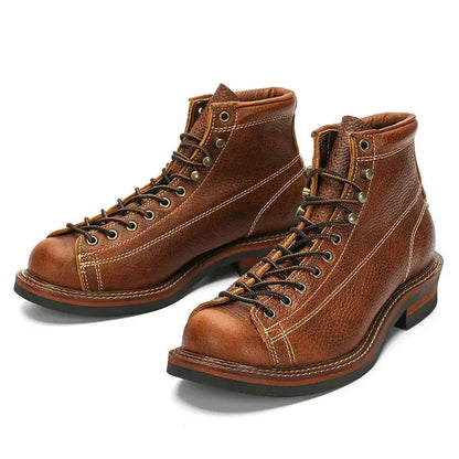 Cowhide Hiking Trekking Boots - Maison Novaire #